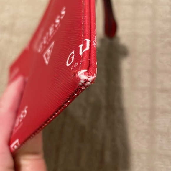 Guess Red Logo Wristlet - Picture 3 of 6